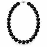 Hen's Night - Pearl-Effect Bead Necklace - Black