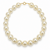 Hen's Night - Pearl-Effect Bead Necklace - White