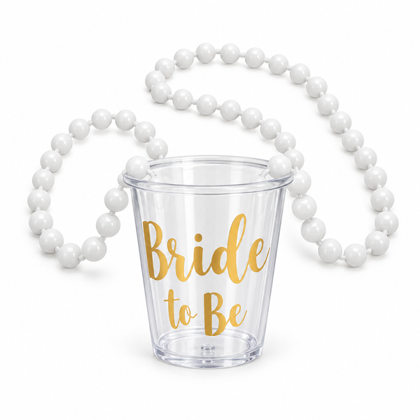 Hen's Night - Bride to Be Shot Glass Necklace
