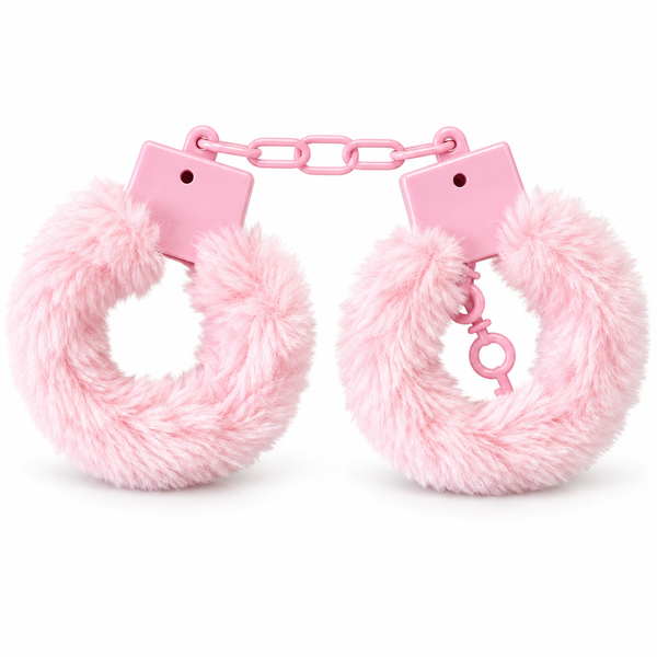 Hen's Night - Pink Furry Novelty Handcuffs