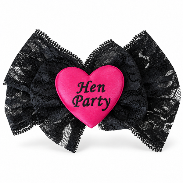Hen's Night - Hen Party Lace Hair Bow