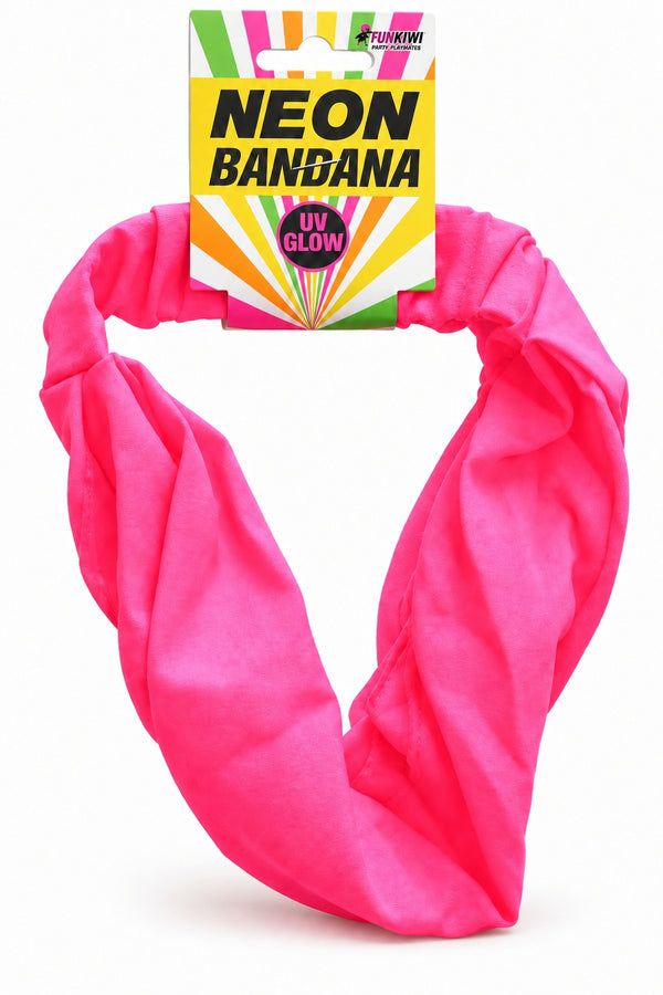 Neon Series (UV Glow) - Bandana (Pink)