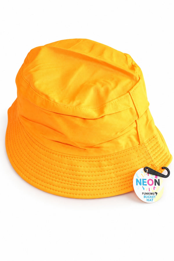 Neon Series (UV Glow) - Bucket Hat (Orange)