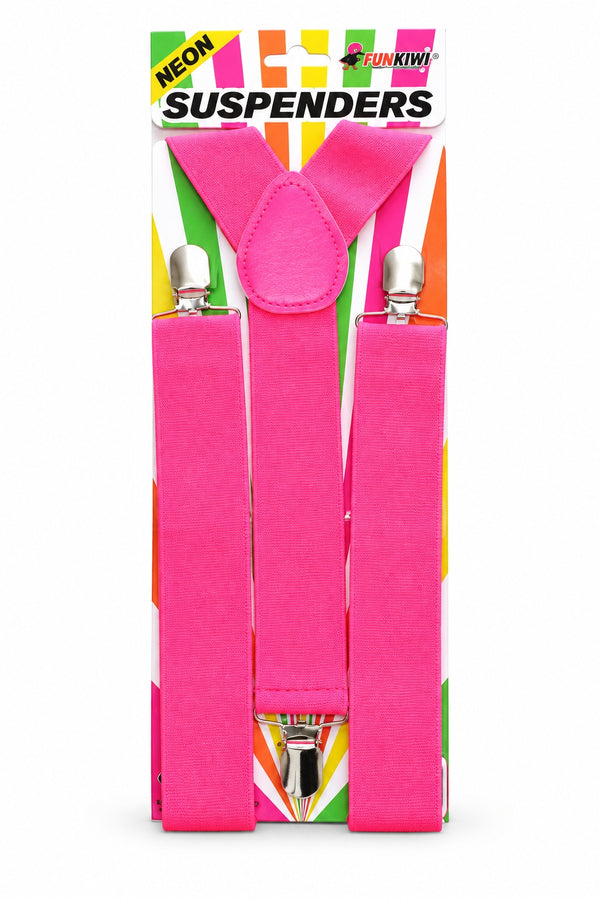 Neon Series (UV Glow) - Suspenders (Pink)