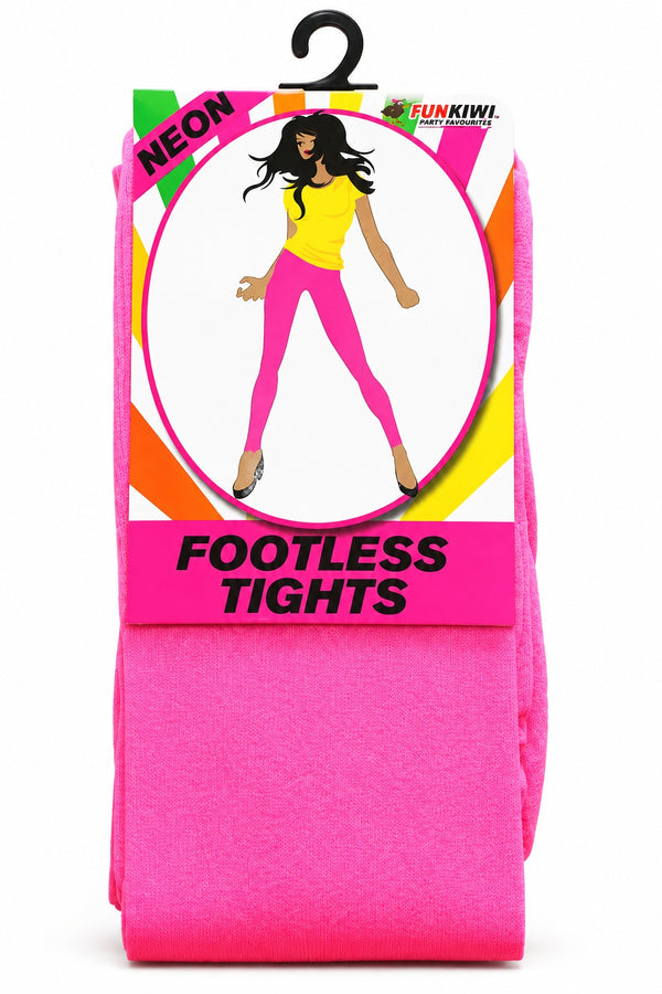 Neon Series (UV Glow) - Footless Tights (Pink)