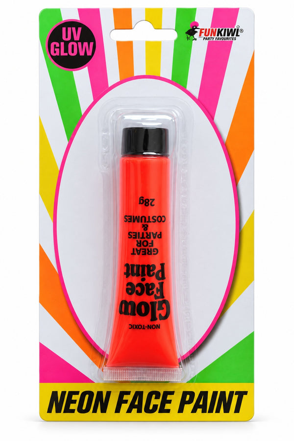Neon Series (UV Glow) - Face Paint (Orange)