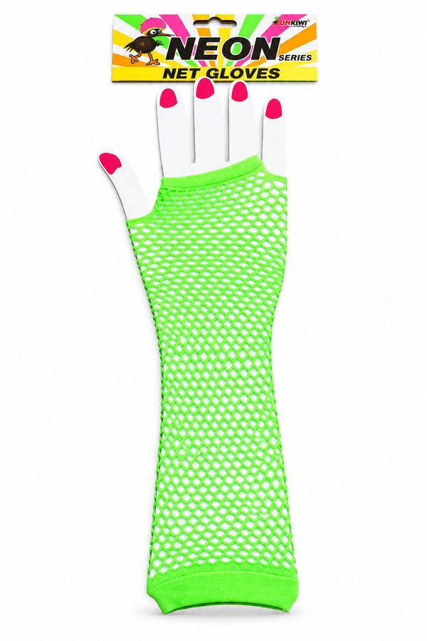 Neon Series (UV Glow) - Net Gloves (Green)