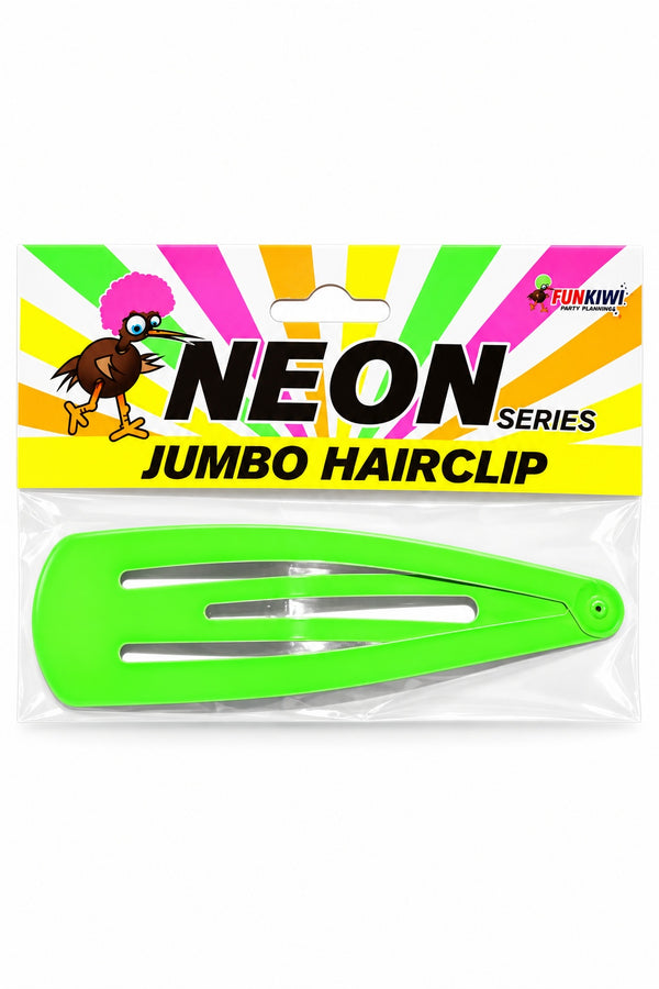 Neon Series (UV Glow) - Jumbo Hair Clip (Green)