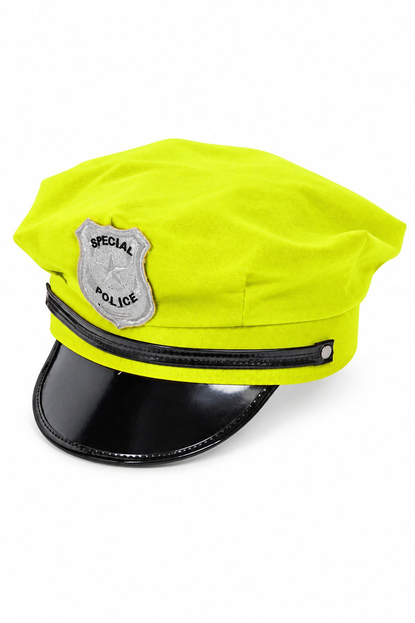 Neon Series (UV Glow) - Police Hat (Yellow)