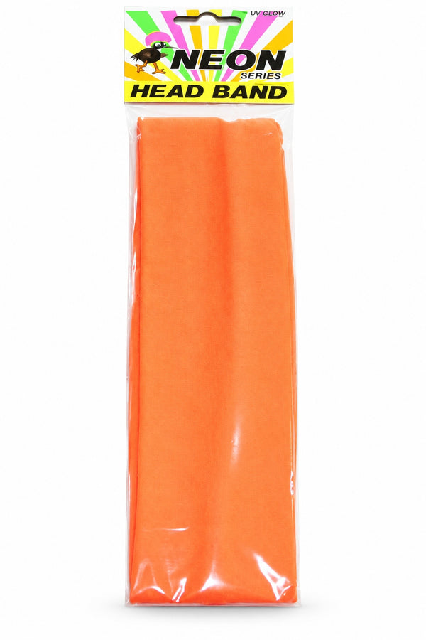 Neon Series (UV Glow) - Head Band (Orange)