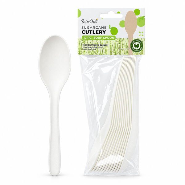 12pcs Sugarcane Soup Spoon (NP0308)