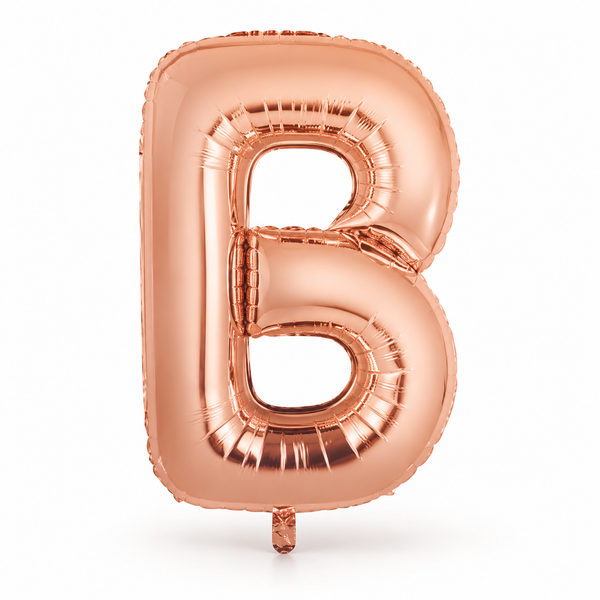 Rose Gold Letter B Foil Balloon
