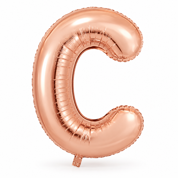 Rose Gold Letter C Foil Balloon