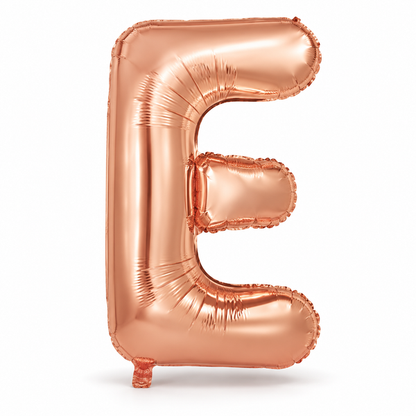 Rose Gold Letter E Foil Balloon