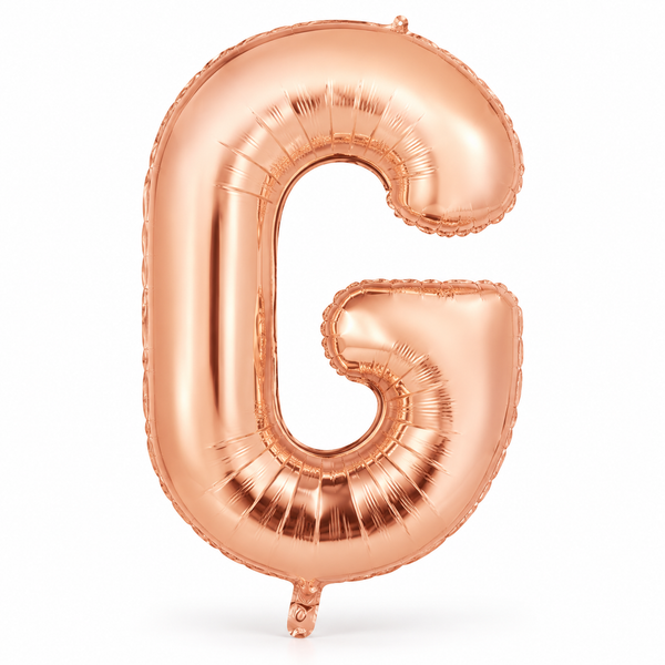 Rose Gold Letter G Foil Balloon