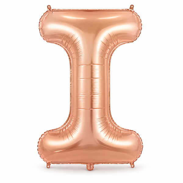 Rose Gold Letter I Foil Balloon