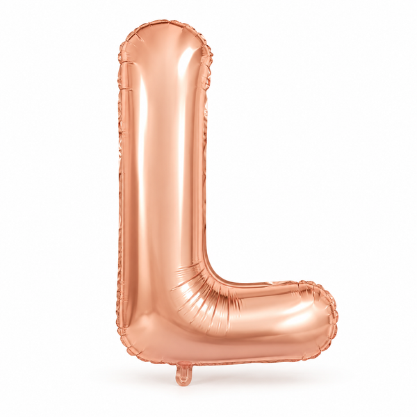 Rose Gold Letter L Foil Balloon