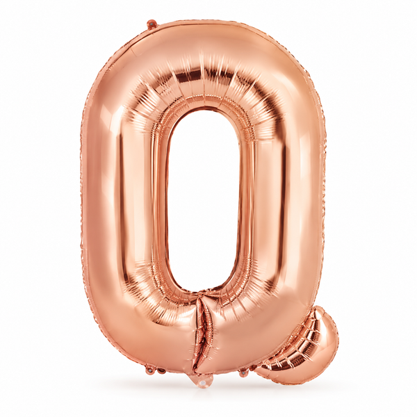 Rose Gold Letter Q Foil Balloon