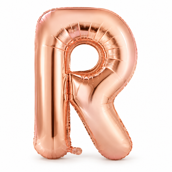 Rose Gold Letter R Foil Balloon