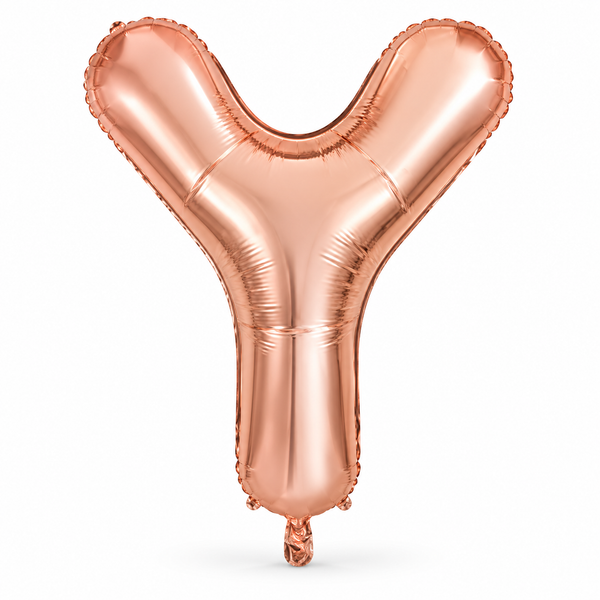 Rose Gold Letter Y Foil Balloon