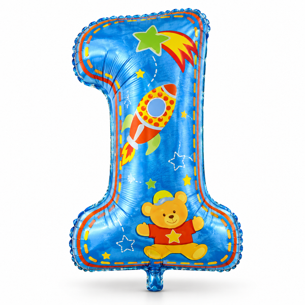 Foil Balloon (54x87cm) - 1st Birthday Boy