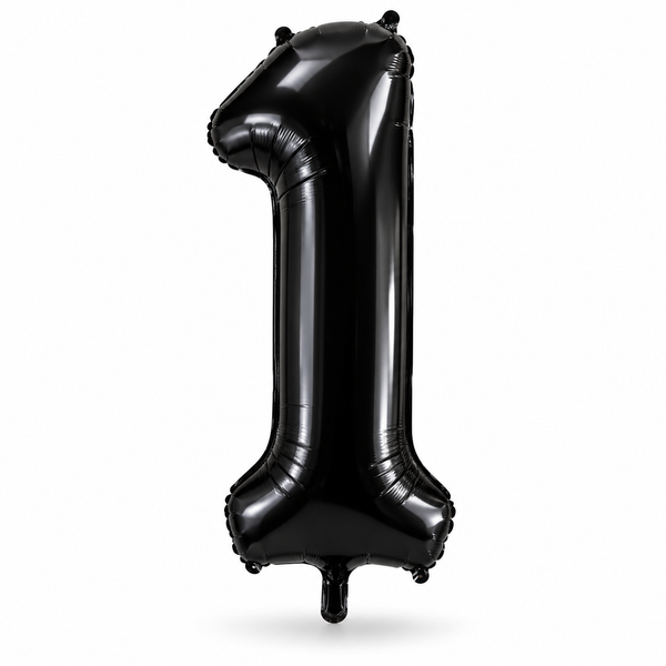 Black Number 1 Foil Balloon