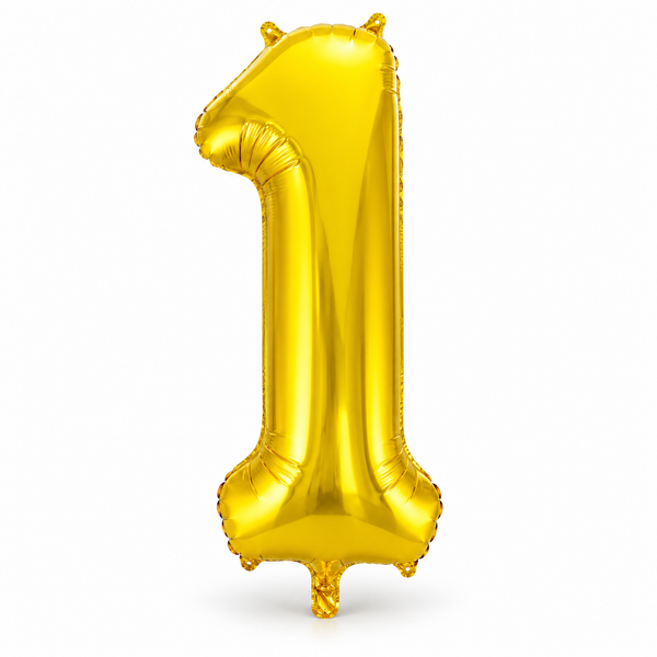 Gold Number 1 Foil Balloon