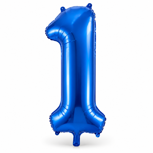 Royal Blue Number 1 Foil Balloon