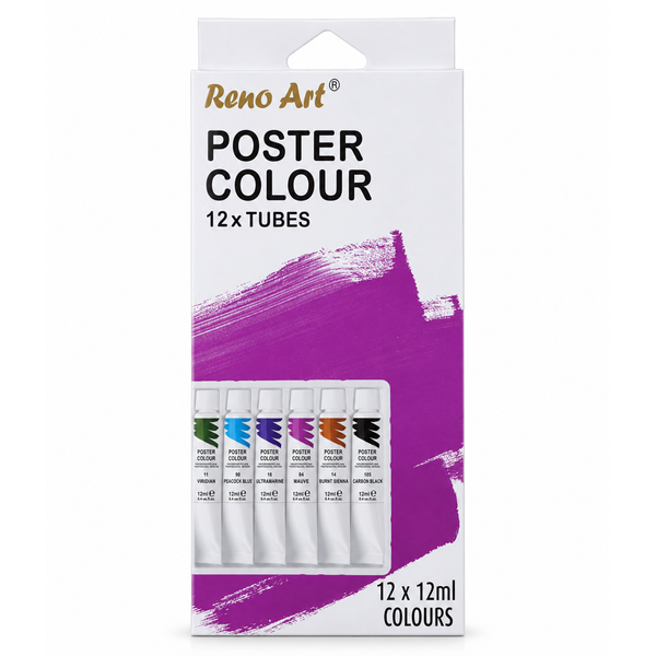 Poster Colour Paint Set (12ml Tubes) 12PK — PC-1212S