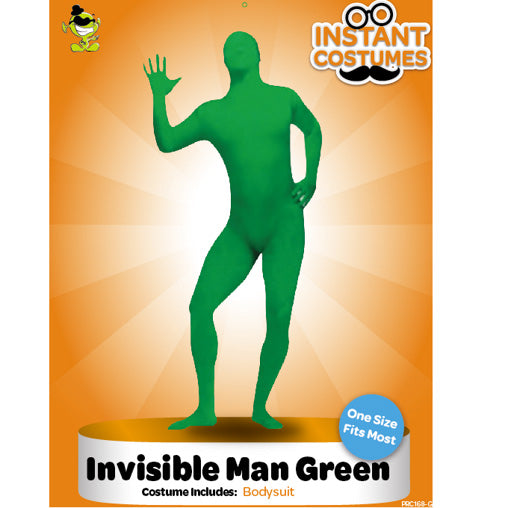 Adults Costume (Deluxe) - Invisible Man Green