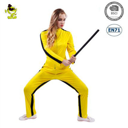 Yellow Martial Arts Fighter costume