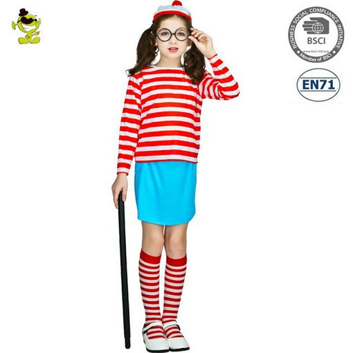 Red and White Striped Traveller costume