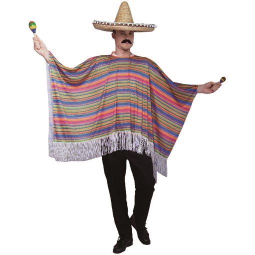 Striped Poncho costume