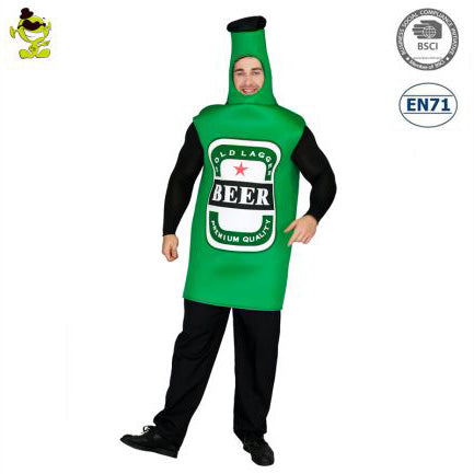 Adults Costume (Deluxe) - Beer Bottle