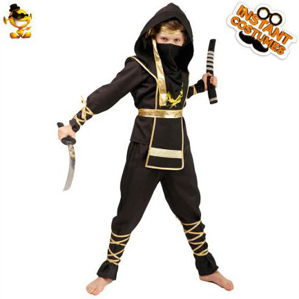 Black and Gold Ninja costume