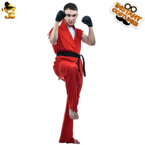 Red Martial Arts Fighter costume