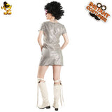 Silver Disco Dress costume