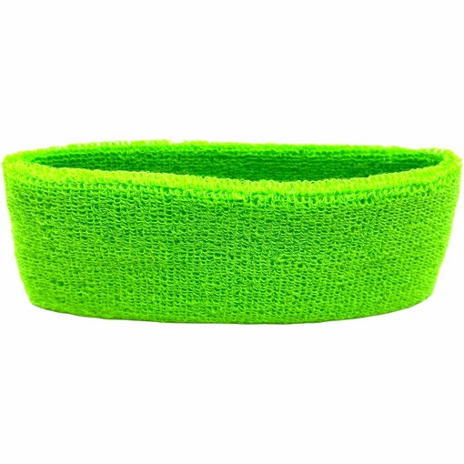 Dress Up Accessory - Sports Wristband (Neon Green) 2PC