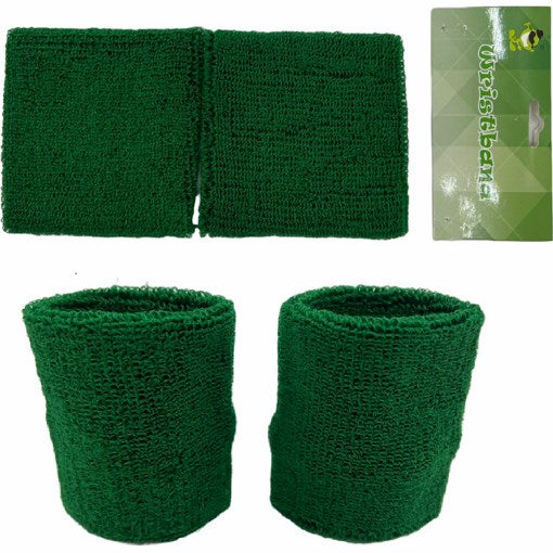Dress Up Accessory - Sports Wristband (Neon Green) 2PC