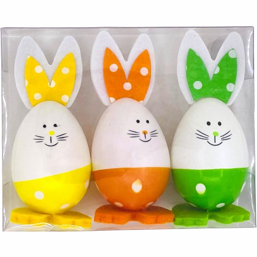 Standing Egg Bunnies 3PK