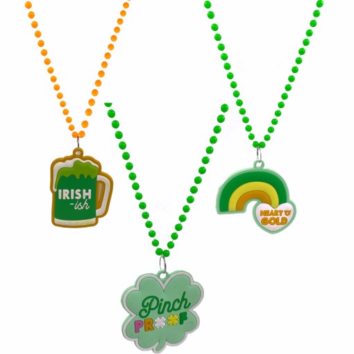 St Patrick's Day Dress Up - Beaded Necklace With Pendant