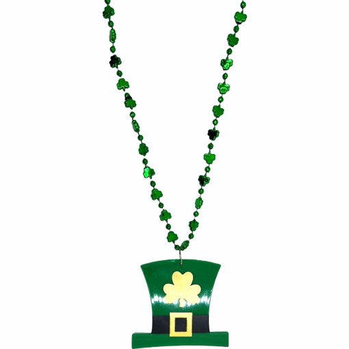 St Patrick's Day Dress Up - Top Hat Beaded Necklace