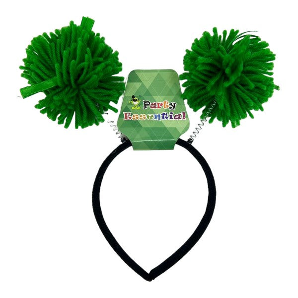 Pom Pom Headband - Green