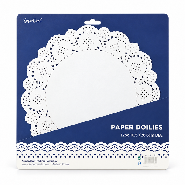 Paper Doilies (Dia:26.6cm) 12PK - White (PT1489)