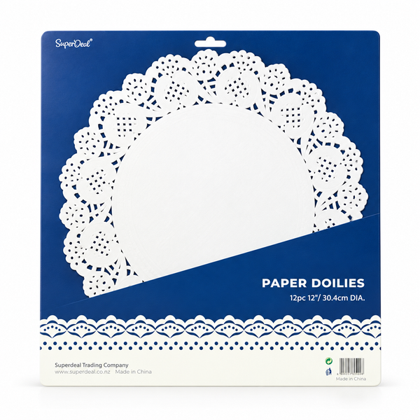 Paper Doilies (Dia:30.4cm) 12PK - White (PT1490)
