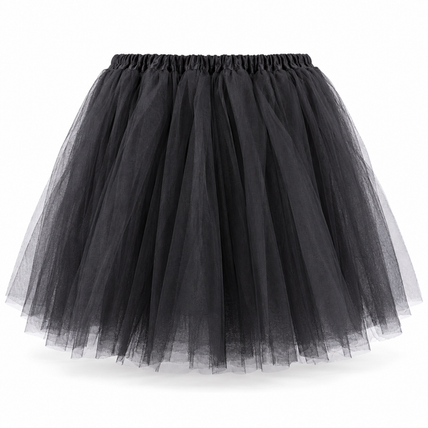 30cm 2 Layer Tutu - Black — PT1557