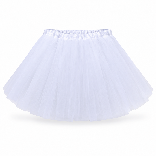 40cm 3 Layer Tutu - White — PT1567