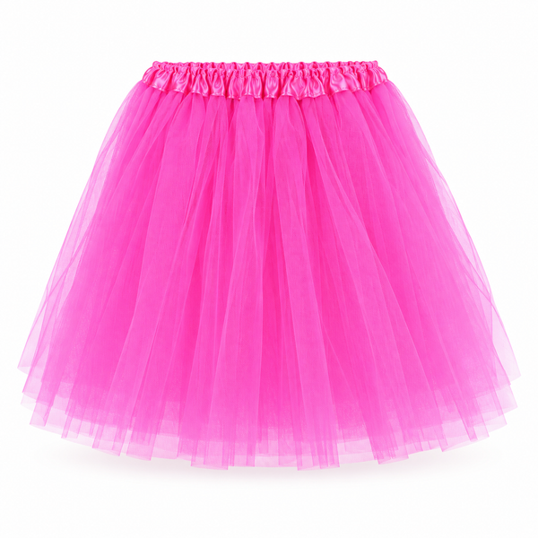 50cm 3 Layer Tutu - Hot Pink — PT1572