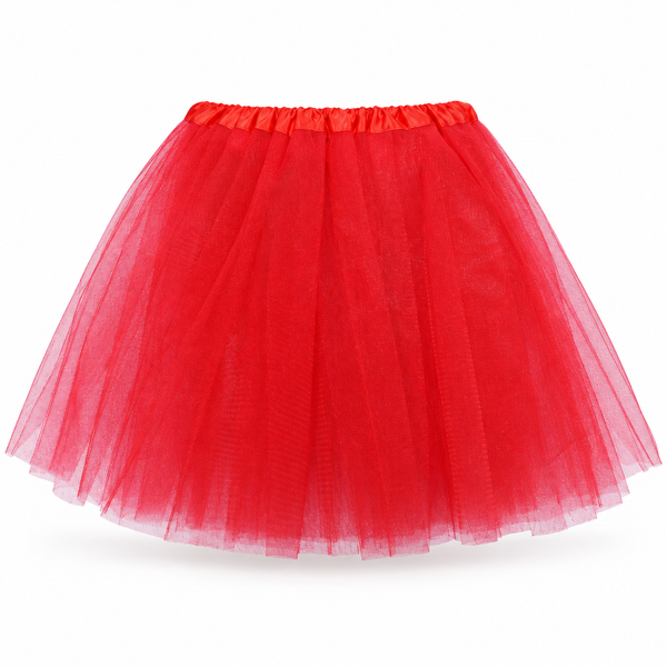 50cm 3 Layer Tutu - Red — PT1573
