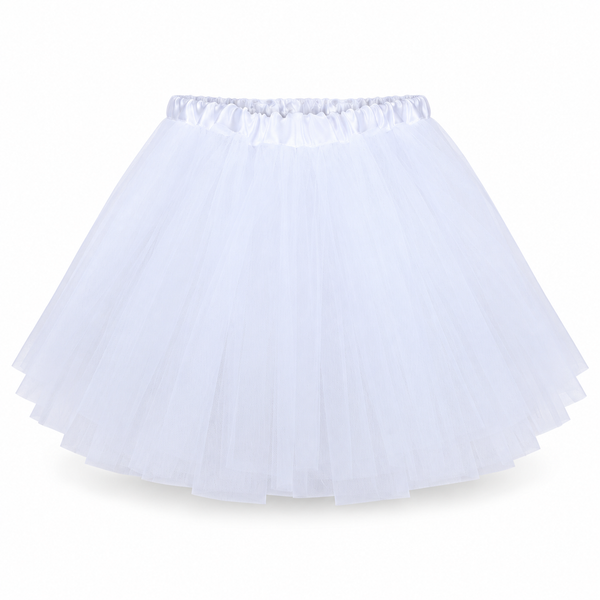 50cm 3 Layer Tutu - White — PT1579